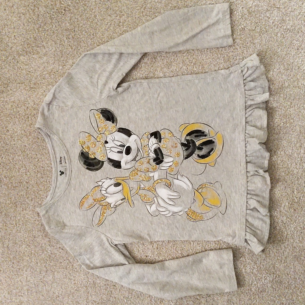 Disney Minnie and Daisy Glitter Long Sleeve Top